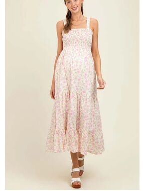 Pinkblush Light Pink Floral Maxi Dress